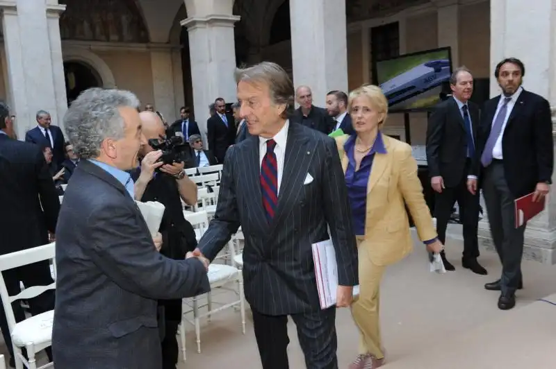 Montezemolo saluta i giornalisti 