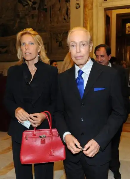 Renato Balestra con figlia 