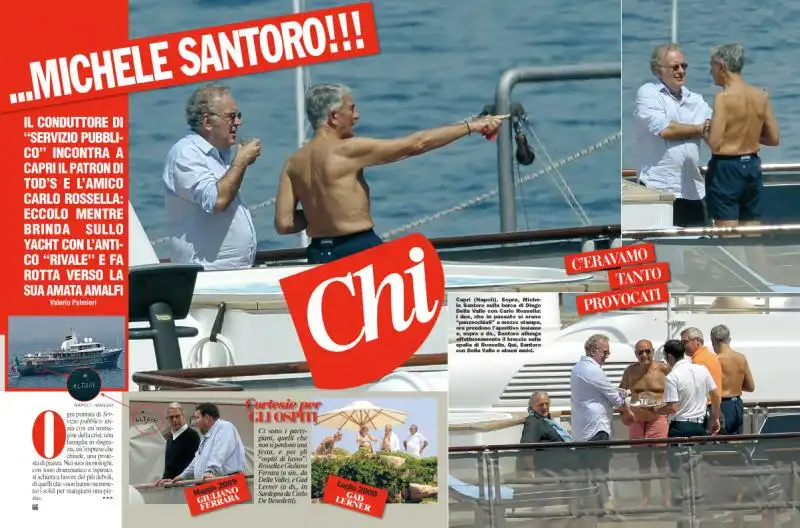 SANTORO DELLA VALLE E ROSSELLA SULLO YACHT 