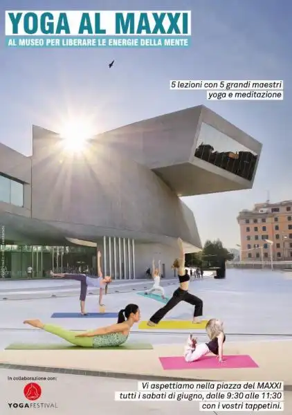 YOGA AL MAXXI Giugno fronte 