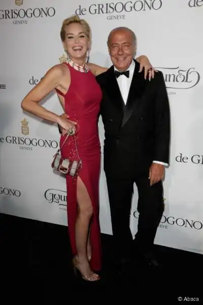 sharon stone fawaz gruosi al party de grisogono il x 