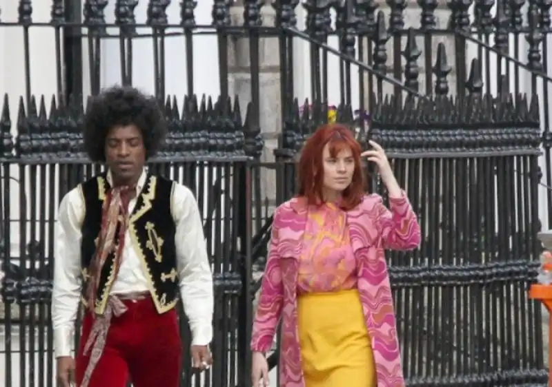 Andre Tremila sul set del biopic su Hendrix 