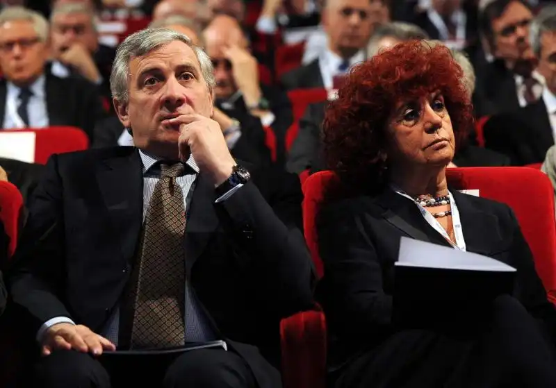 ANTONIO TAJANI E VALERIA FEDELI 