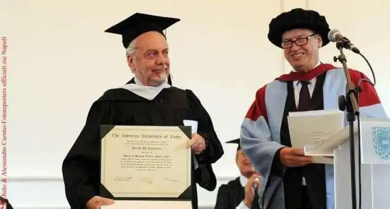 aurelio de laurentiis laurea ad honorem 