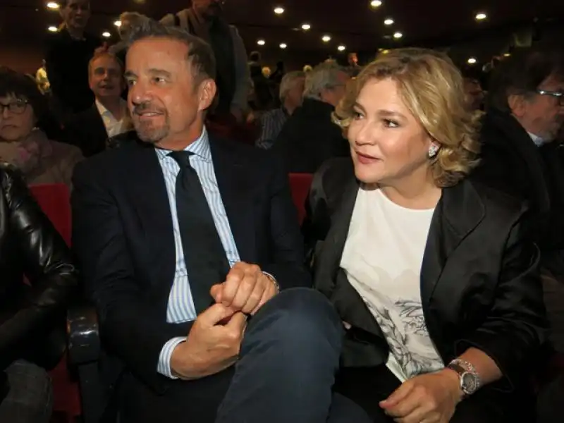 CHRISTIAN DE SICA CON LA MOGLIE SILVIA VERDONE FOTO ANDREA ARRIGA 