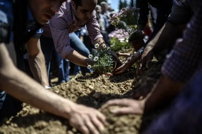 funerali minatori di Soma 