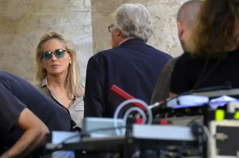 sharon stone sul set romano di un ragazzo d oro di pupi avati 