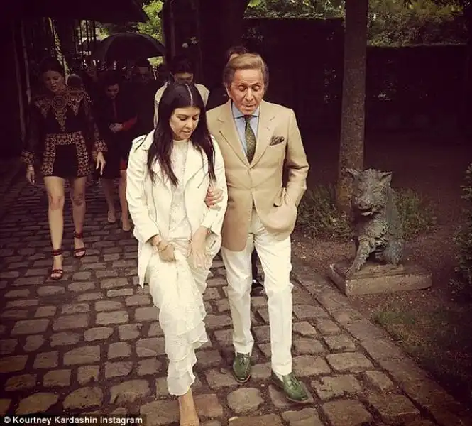 Valentino con Kourtney Kardashian 