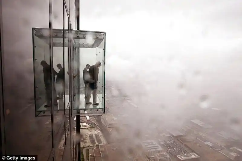 Vista di Chicago da oltre quattrocento metri di altezza 