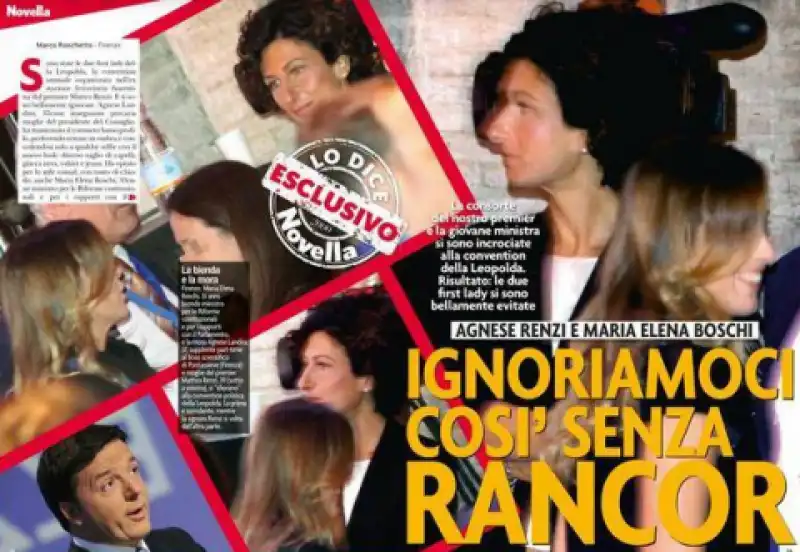 AGNESE LANDINI E MARIA ELENA BOSCHI SI IGNORANO ALLA LEOPOLDA