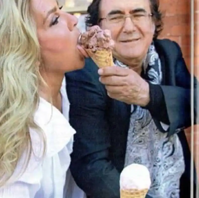 al bano carrisi e romina power con gelato