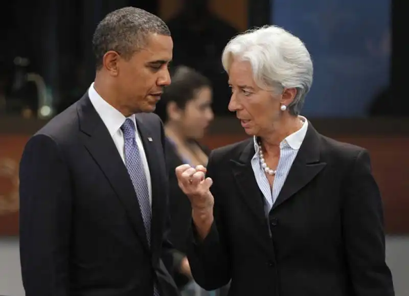 BARACK OBAMA CHRISTINE LAGARDE