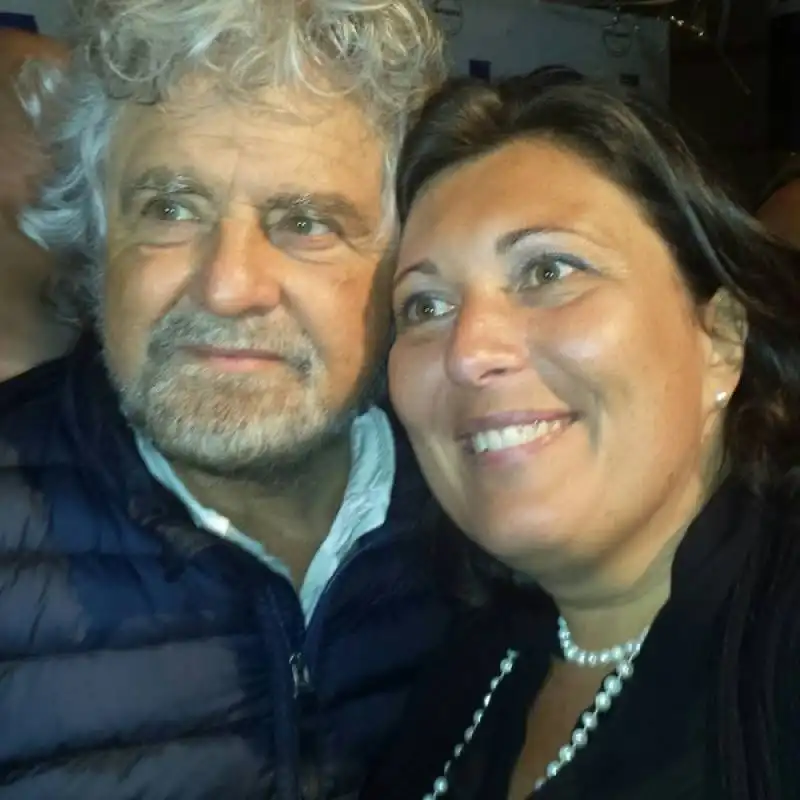 BEPPE GRILLO E VALERIA CIARAMBINO