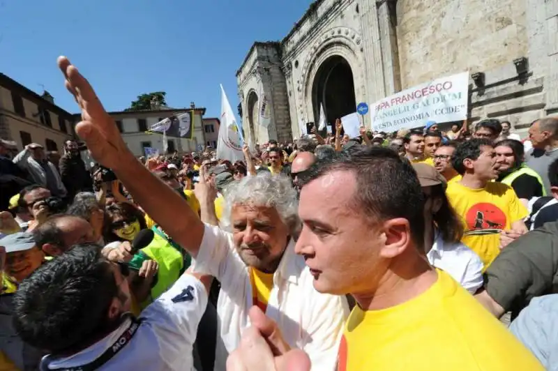 beppe grillo marcia perugia assisi