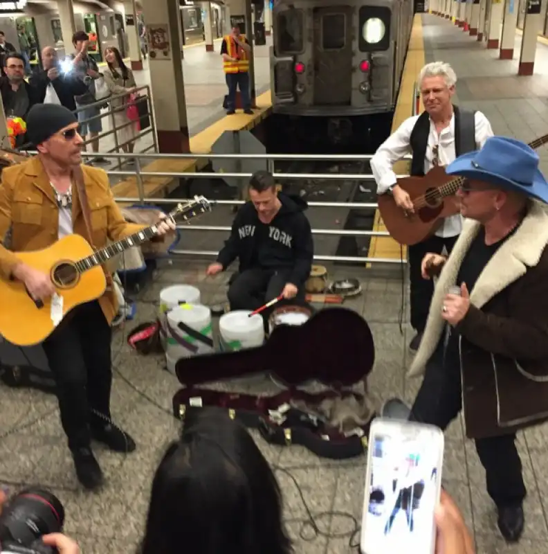 bono & co sotto la metro di new york