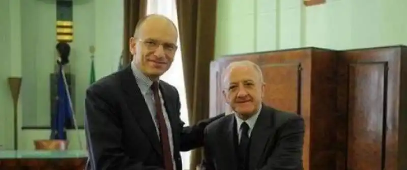 ENRICO LETTA E VINCENZO DE LUCA