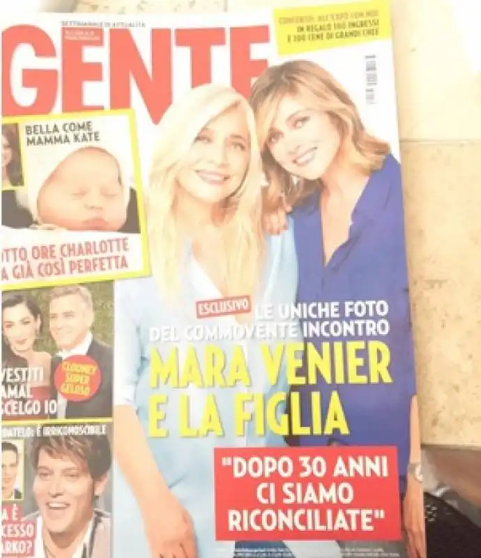 gente copertina mara venier elisabetta ferracini