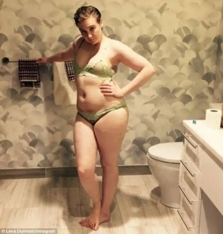 lena dunham in lingerie