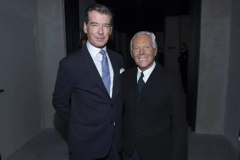 pierce brosnan e giorgio armani