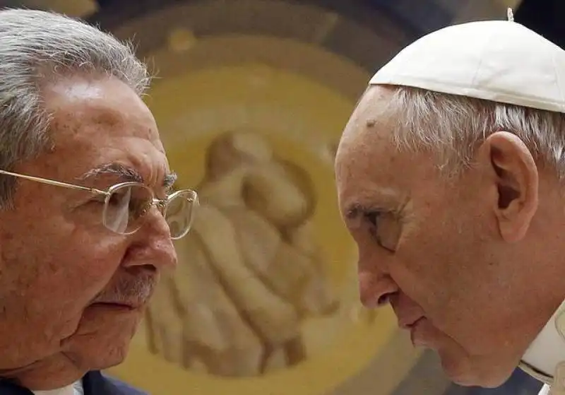 raul castro papa francesco bergoglio