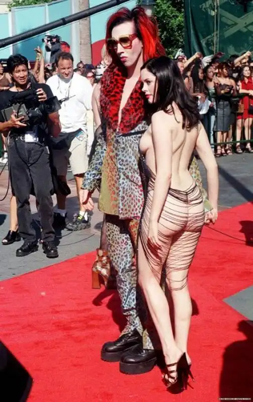 rose mcgowan e marilyn manson