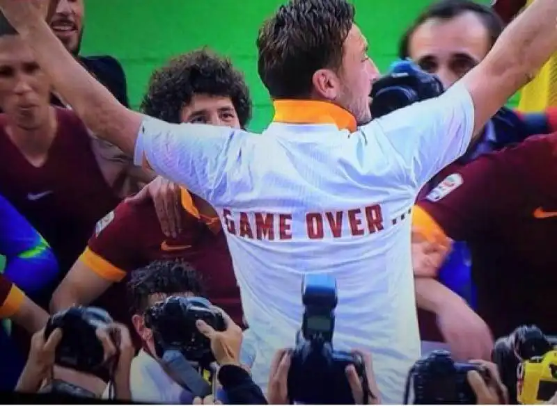 TOTTI MAGLIETTA GAME OVER