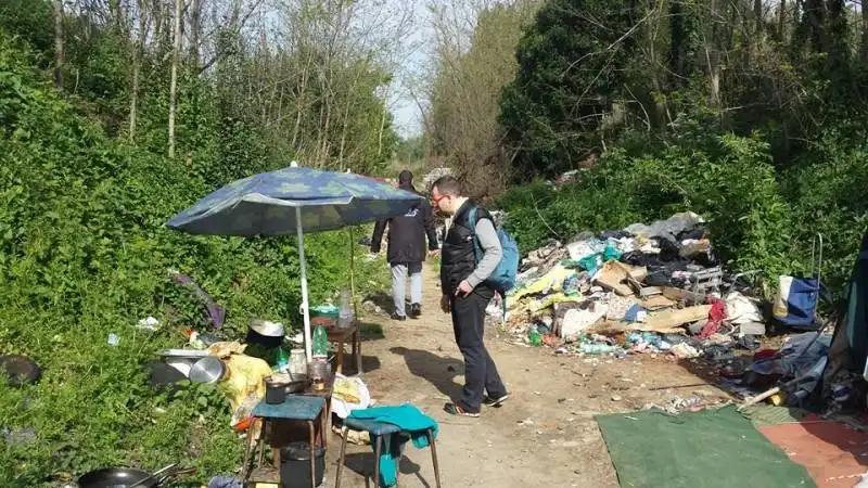 val d  ala  parco delle valli campo nomadi roma