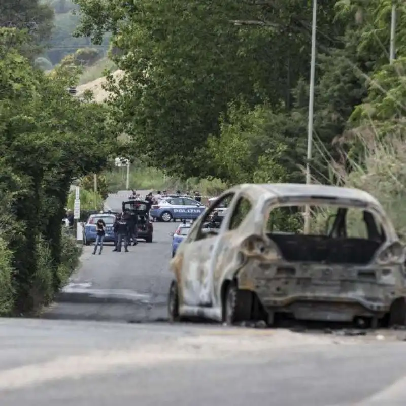 auto carbonizzata di sara di pietrantonio 