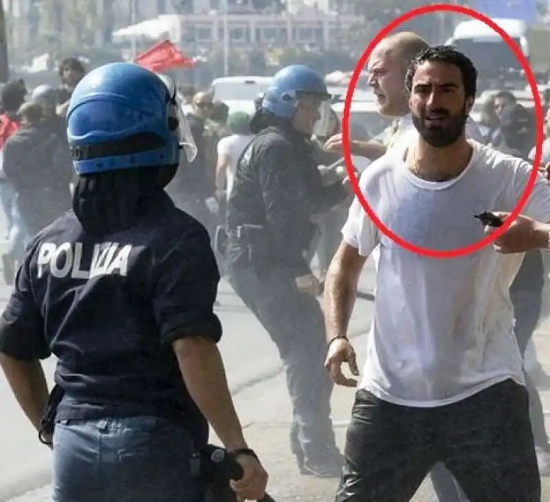 IVO POGGIANI CANDIDATO CON DE MAGISTRIS DURANTE SCONTRI VISITA RENZI A NAPOLI