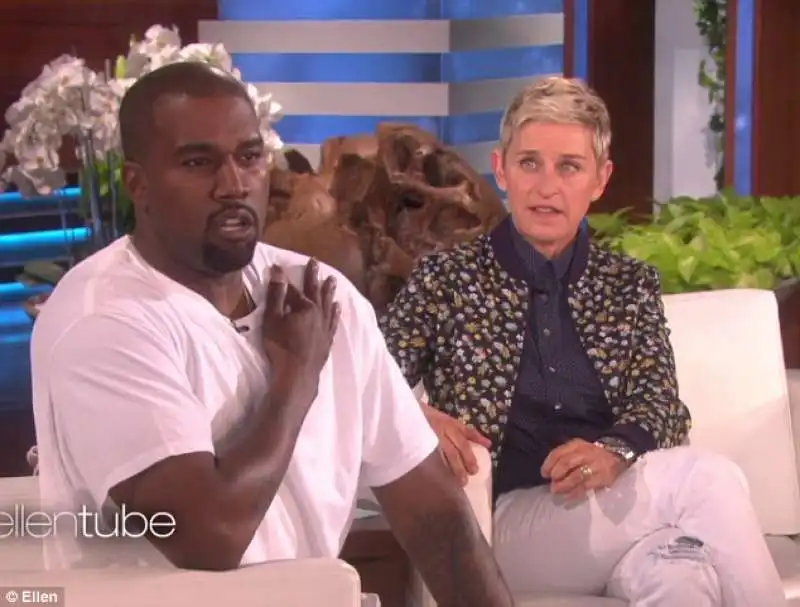 kanye west    da  ellen degeneres