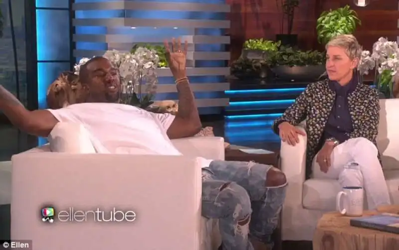 kanye west    da ellen degeneres