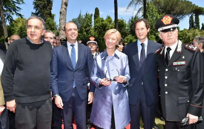 sergio marchionne angelino alfano roberta pinotti john elkann tullio del sette