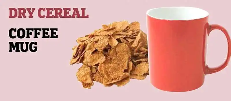 una tazza di cereali