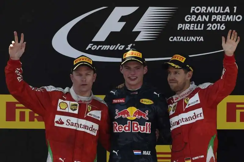 VERSTAPPEN VETTEL RAIKKONEN