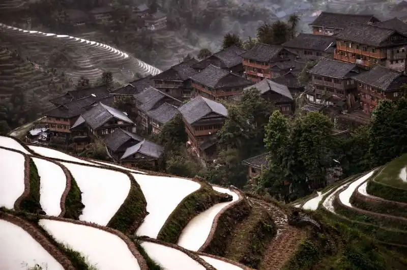 villaggio in montagna cina