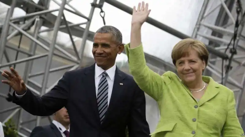 barack obama angela merkel a berlino