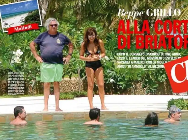 beppe grillo a malindi da briatore