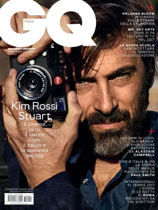 cover GQ Maggio 2017 kim rossi stuart