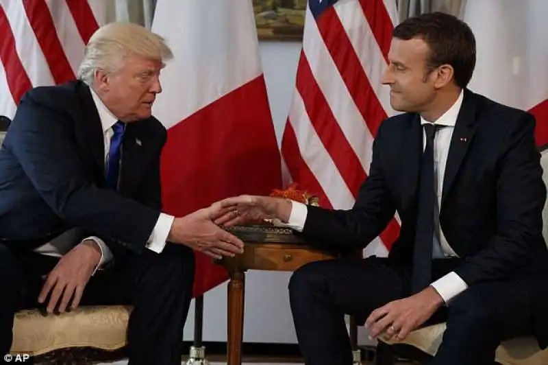 donald  trump emmanuel macron