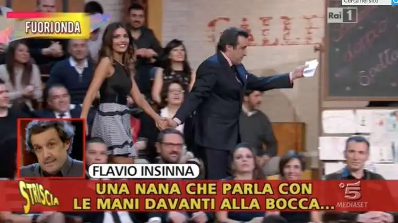 flavio insinna fuorionda