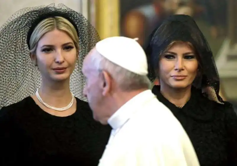 IVANKA E MELANIA TRUMP CON PAPA BERGOGLIO