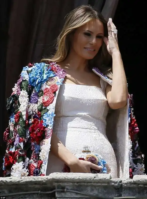 melania trump a taormina     