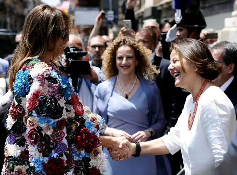 melania trump con emanuela mauro