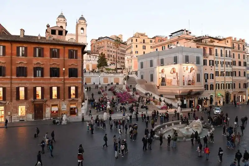 piazza di spagna vista dallo studio consolo