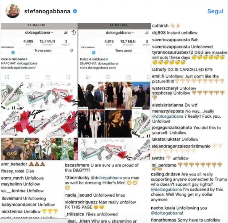 STEFANO GABBANA TRUMP