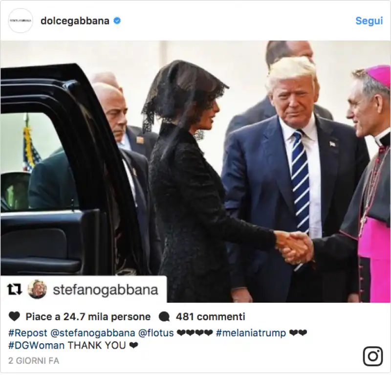 STEFANO GABBANA TRUMP