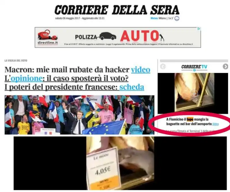 TOPO CORRIERE FIUMICINO