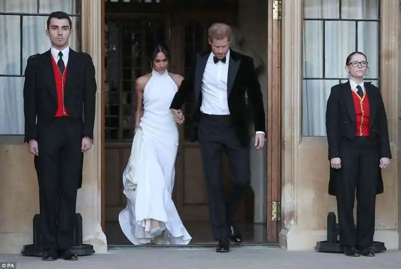 harry e meghan dopo la cerimonia nuziale  1