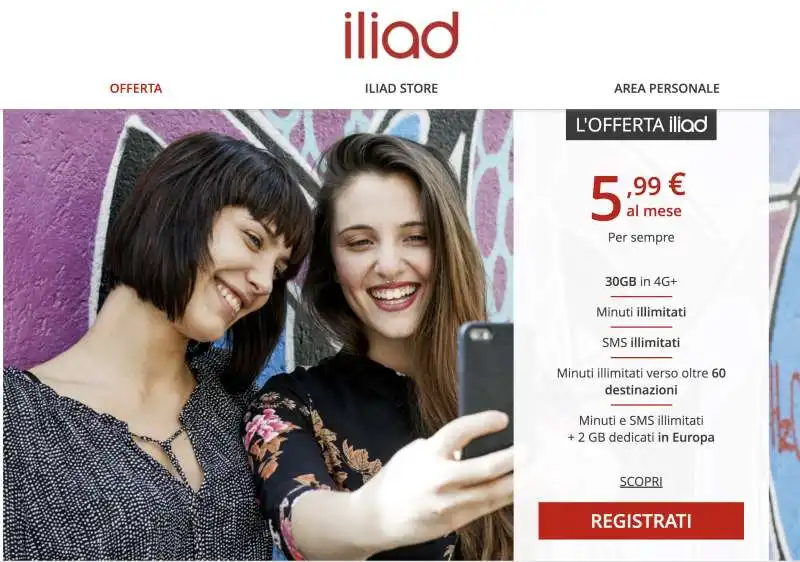 iliad offerta