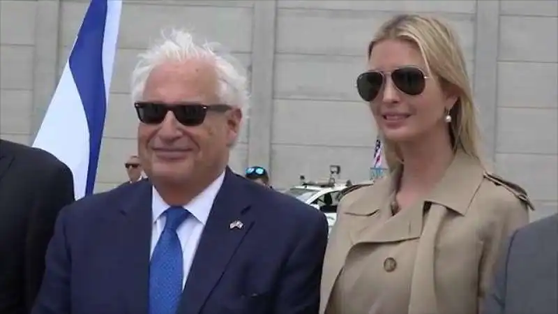 ivanka trump con l'ambasciatore usa in israele david friedman